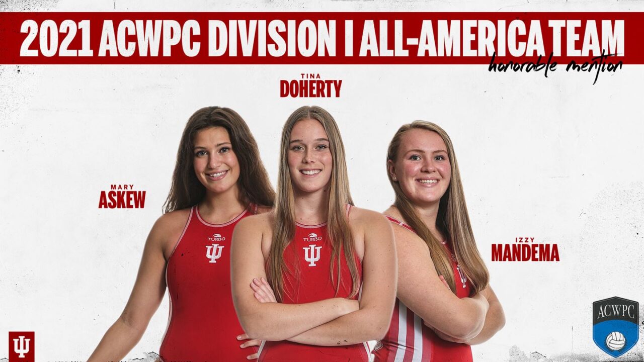 Three Hoosiers Earn Honorable-Mention ACWPC All-America Honors