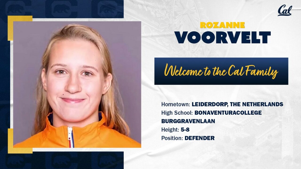 Rozanne Voorvelt Joins Cal Women’s Water Polo
