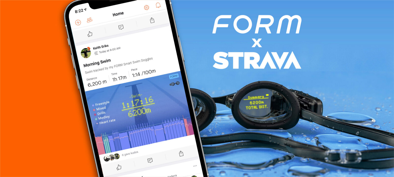 Your Swims Have Never Looked So Good Thanks To FORM and Strava