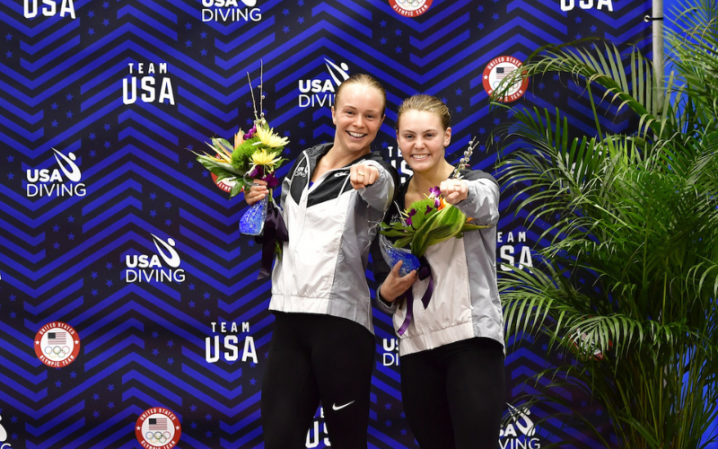 Palmer & Gibson Earn U.S. Olympic Spot in Women’s 3-Meter Synchronized Diving
