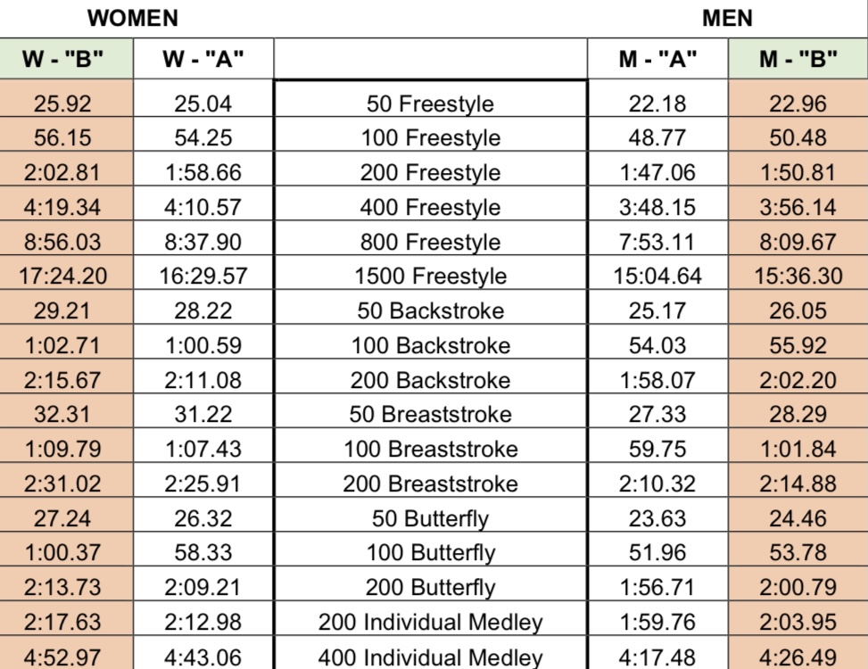 FINA Releases Qualifying Standards for 2022 World Championships