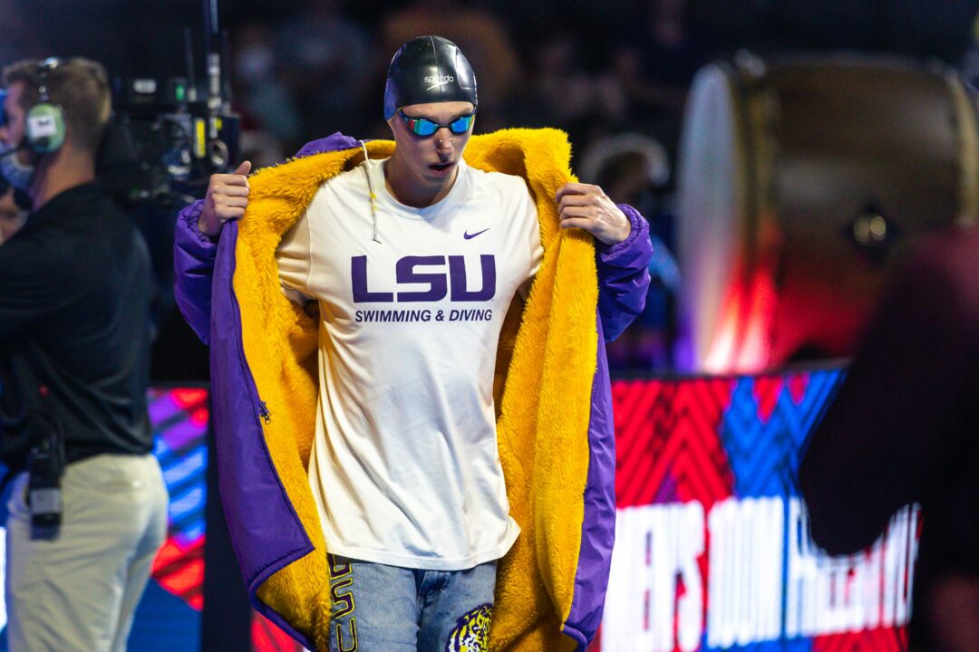 WATCH: Olympian Brooks Curry of LSU Swims 18.7 50 Free (Best Time) in Practice