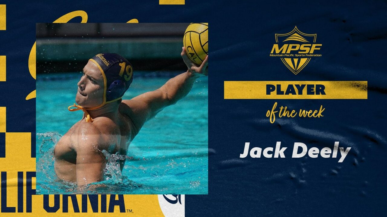 Cal’s Jack Deely Named MPSF Men’s Water Polo Player of the Week