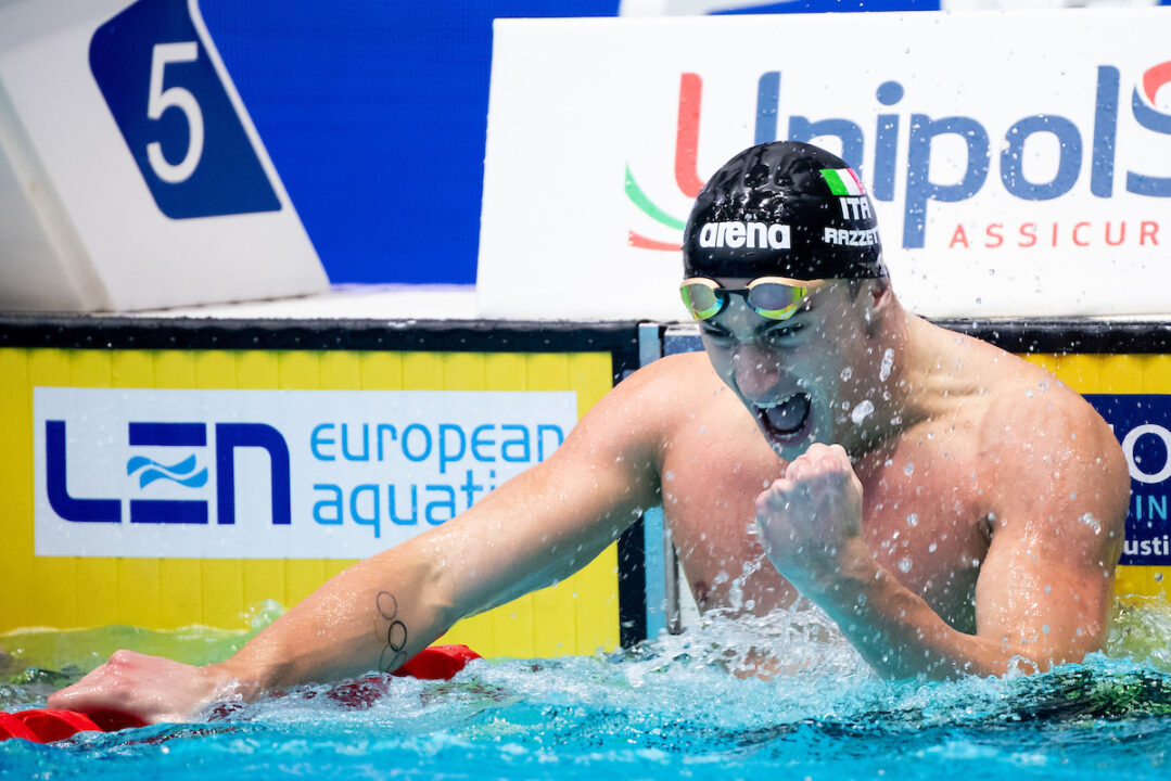 Europei Nuoto: Alberto Razzetti Record Italiano E Argento 400 Misti