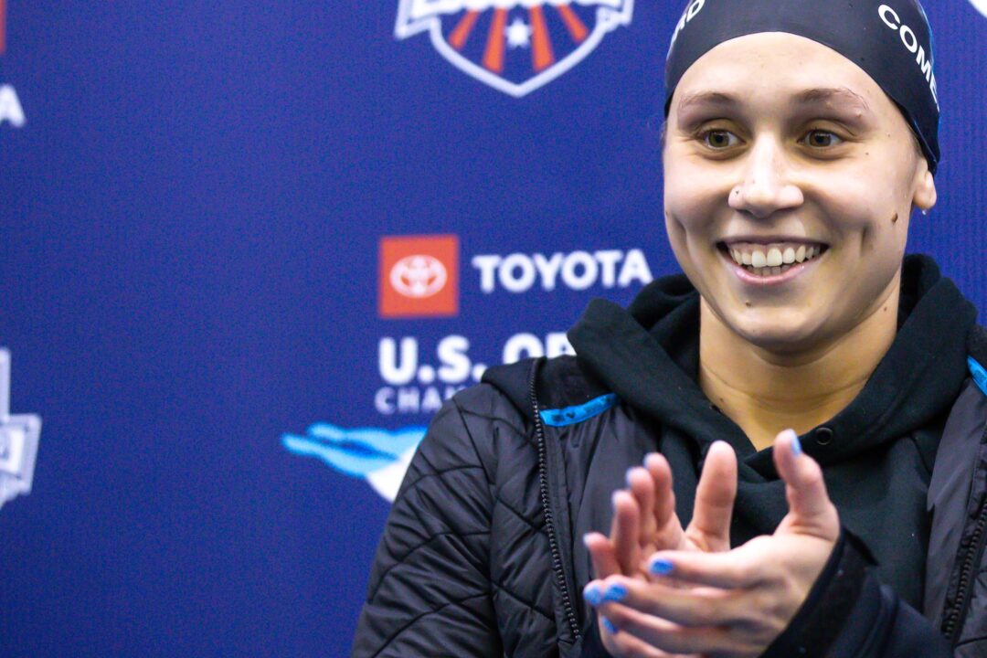 Mallory Comerford Swims Her Fastest 100 Free in Two Years in Prelims