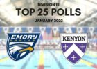 Emory Men, Kenyon Women Open 2022 Atop CSCAA Division III Swim & Dive Polls