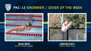 Stanford’s Smith, Sculti Named Pac-12 Women’s Swimmer & Diver of the Week