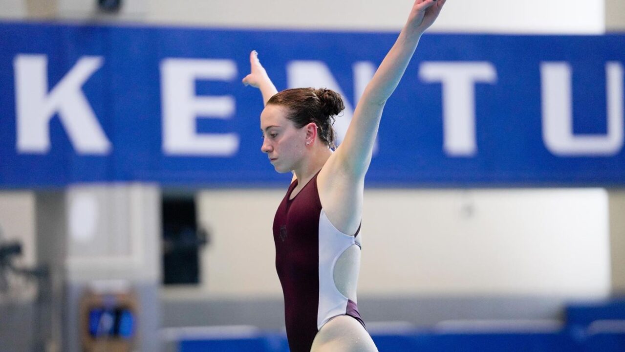 Texas A&M Dominates Opening Day of Air Force Diving Invite