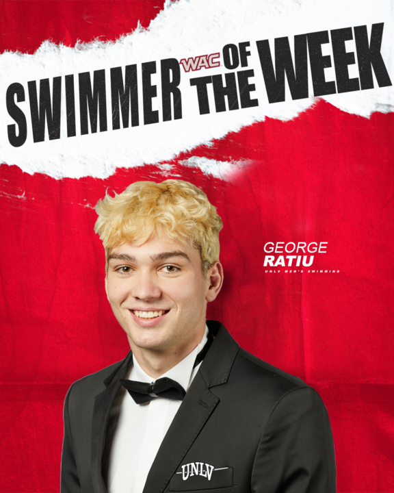 UNLV’s George Ratiu Named WAC Men’s Swimmer of the Week