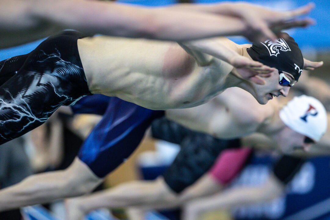 Three Meet Records, Two Sub-23 Breast Splits, Highlight Day 1 of 2023 CAA Championships