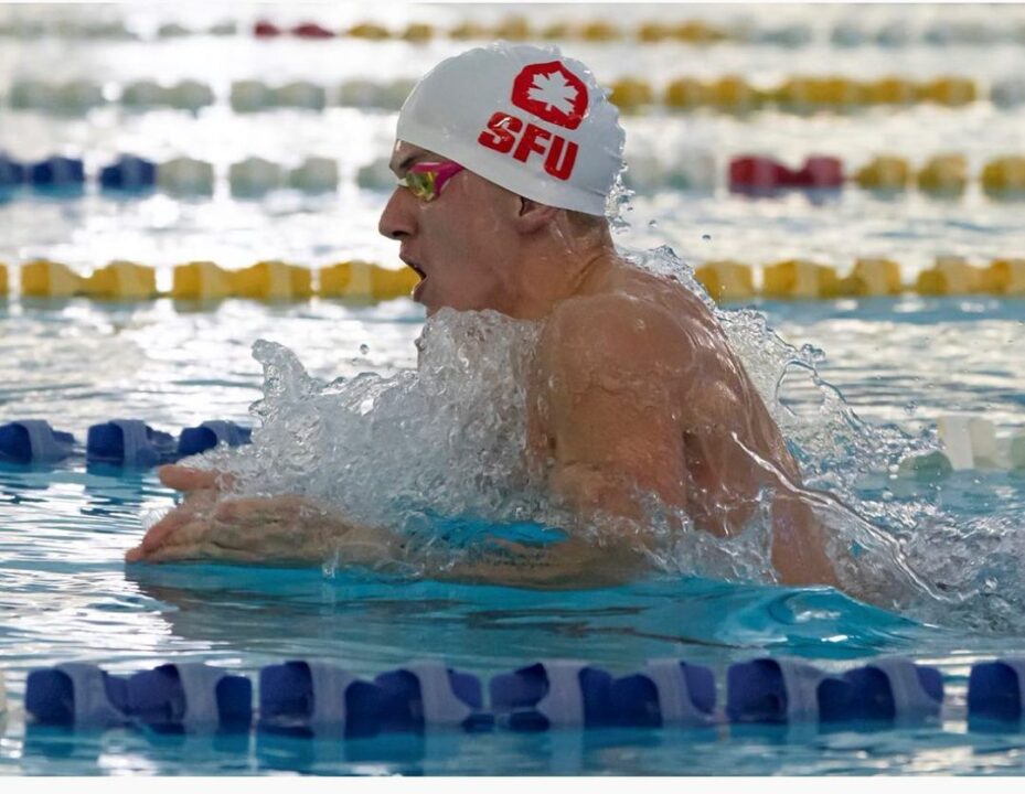 Simon Fraser’s Collyn Gagne Lowers NCAA Division II Record in 400 IM to 3:42.49