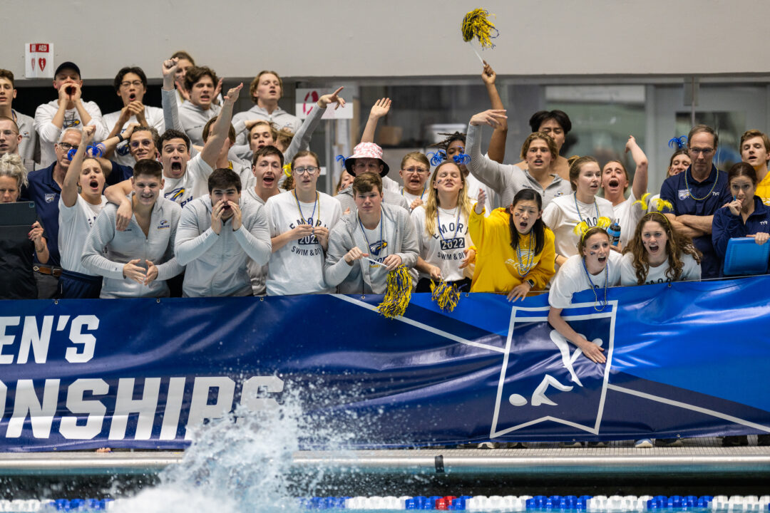 Emory Sets Division III Record in 800 Freestyle Relay with 6:28.69