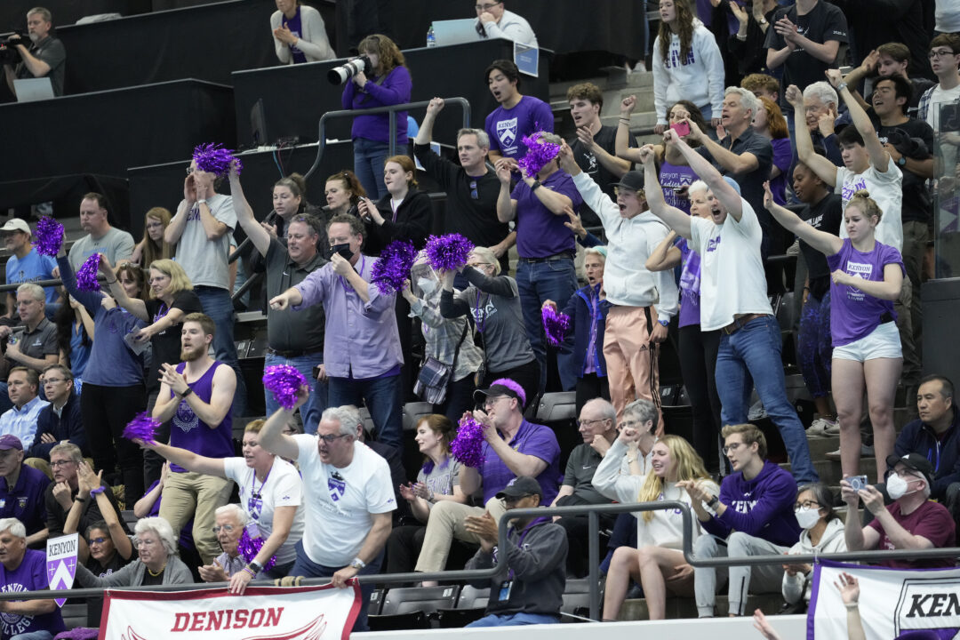 Kenyon Women Come From Behind To Capture NCAC Title On 400 Free Relay, Denison Men Defend Title