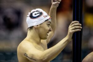 WATCH: Luca Urlando Breaks NCAA Record in the 200 Fly Against Tennessee