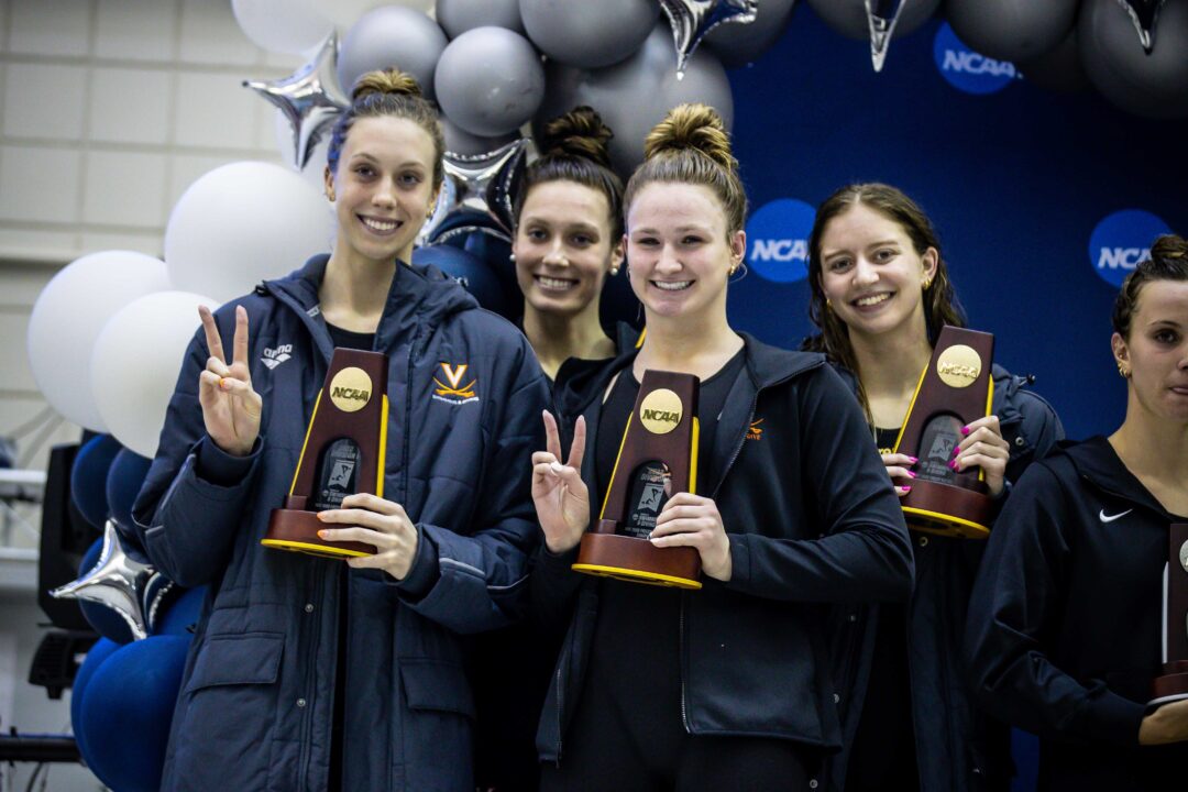 2023 W. NCAA Previews: How Low Can Virginia Go In The 400 Free Relay?