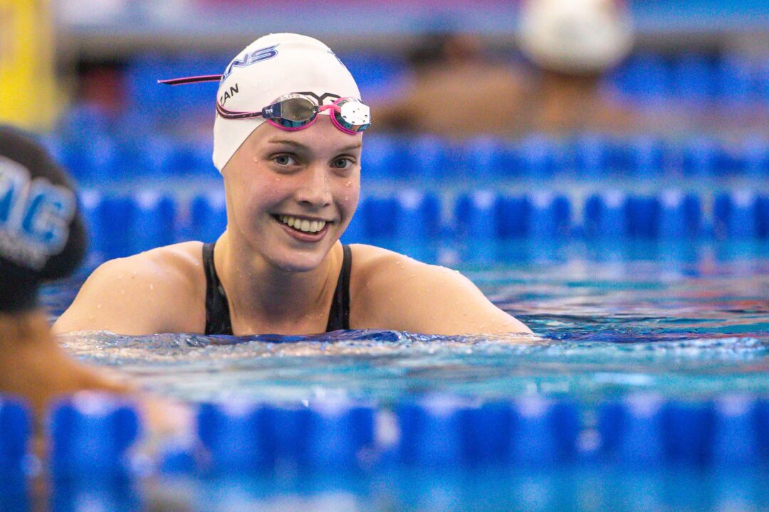 Claire Curzan Hits 200 Free Best Time At 2022 TAC Spring Invitational
