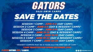 2023 Gator Swim Camps – Save The Date
