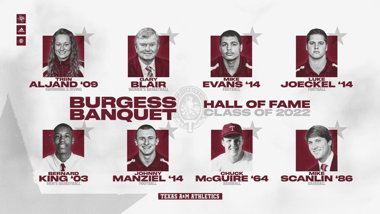 Eight To Be Inducted Into Texas A&M Athletics Hall of Fame Class of 2022