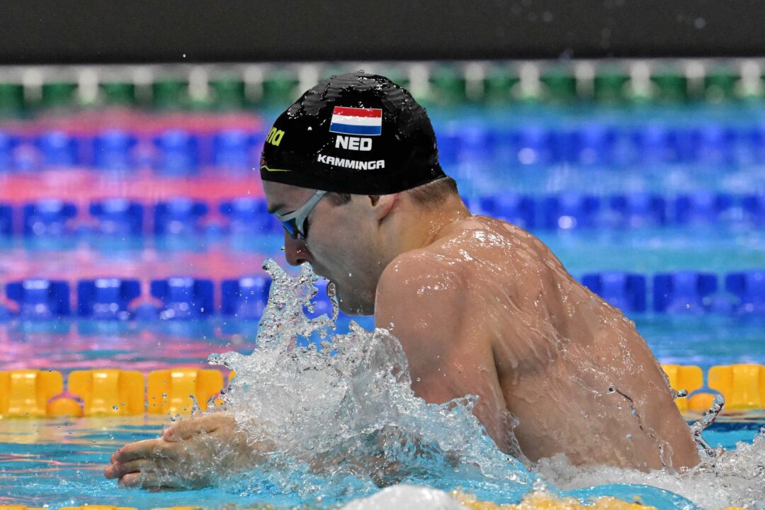 Top Seed Arno Kamminga Pulls Out of 200 Breast Prelims at European Championships