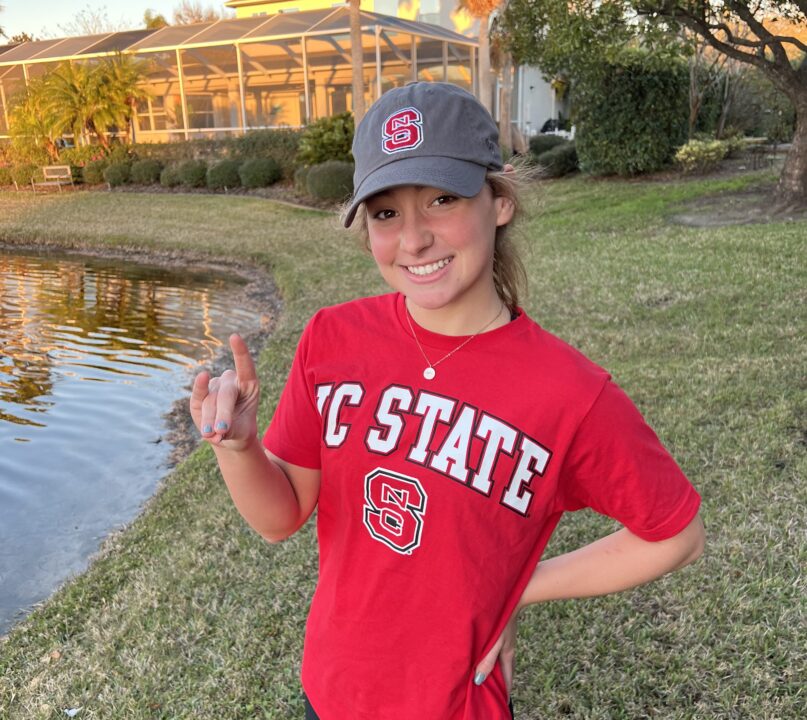 Butterflyer Bella Answeeney Commits to NC State Wolfpack