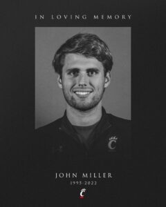 Former Cincinnati Swimmer John Miller Dies After Being Hit By a Car