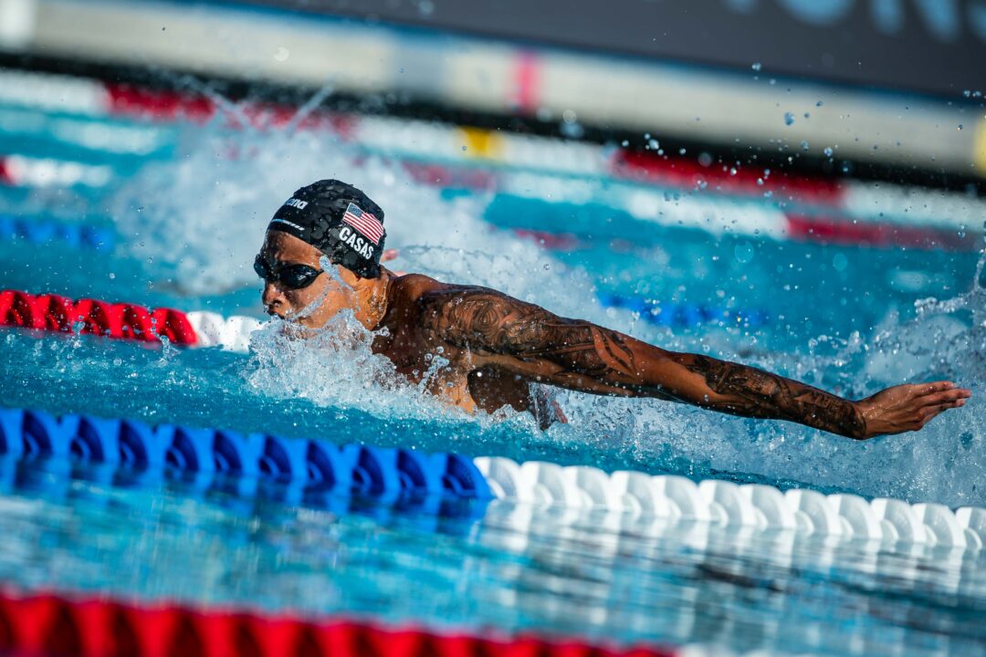 WATCH: Shaine Casas Rip 50.86 100 FL & All the Races from Duel in the Pool Day 2
