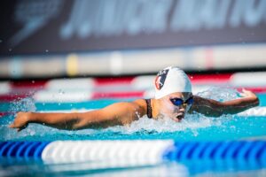 14-Year-Old Kelsey Zhang Posts 1:56.56 200 Fly, Moves Up to No. 8 All-Time