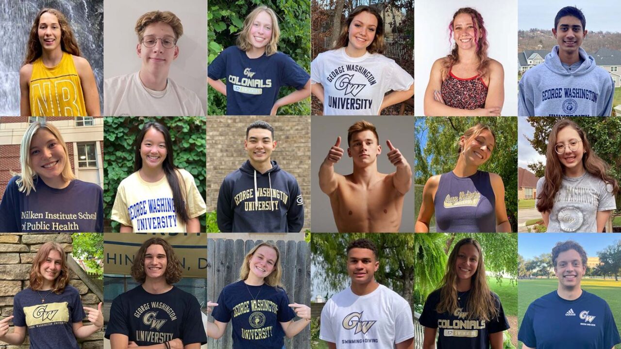 George Washington Swim & Dive Welcomes 18 Recruits For 2022-23