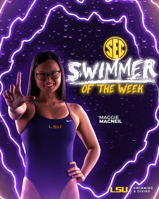 Maggie MacNeil Named SEC Female Swimmer of the Week