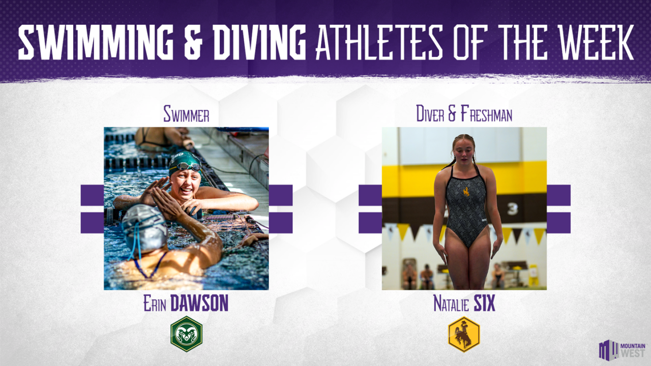 Colorado State’s Dawson, Wyoming’s Six Earn Weekly MW Swim & Dive Awards