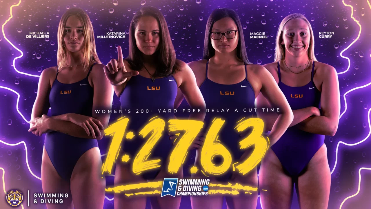 So Much For That: Maggie MacNeil and LSU Women Hit NCAA “A” Relay Standard