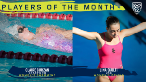 Claire Curzan, Lina Sculti Earn Pac-12 Women’s Monthly Swim & Dive Honors