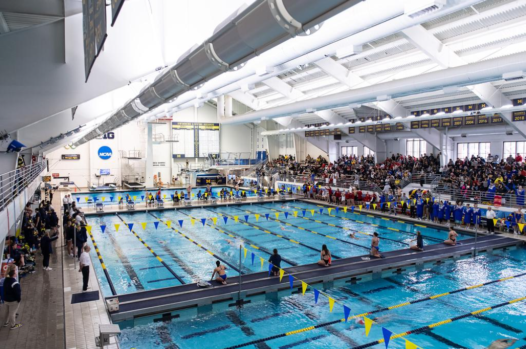 Letitia Sim Wins Three Events Again as Michigan Bests Wisconsin and Pitt in Double Dual