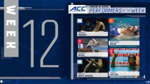 David Curtiss, Gretchen Walsh Named ACC Swimmers of the Week