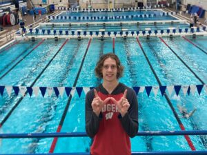 Rising Wisconsin Freshman Sam Lorenz Puts up 22.92 50 FR on Final Day of Westmont Sectionals