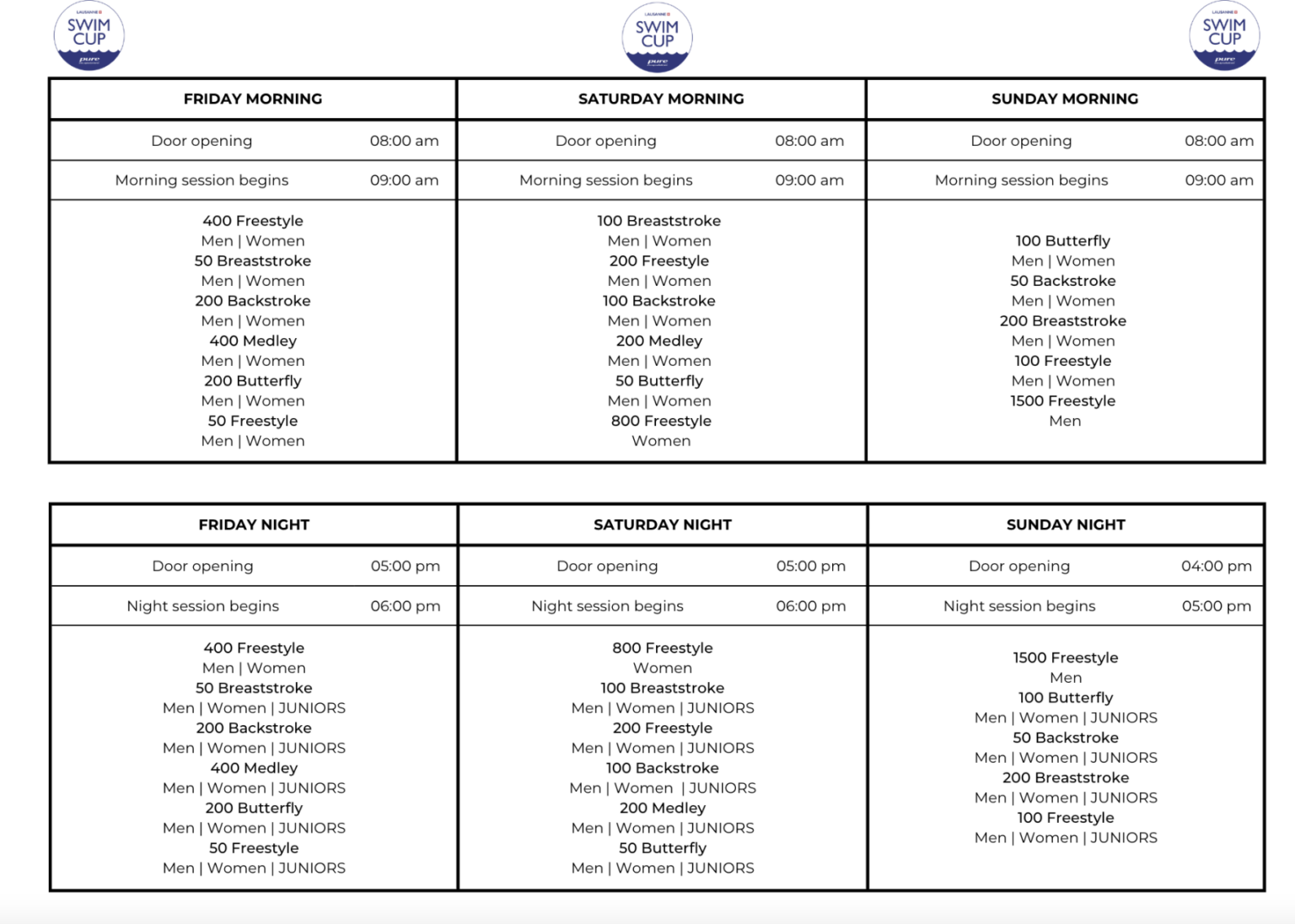 Top 5 Races To Watch At 2023 Lausanne Swim Cup