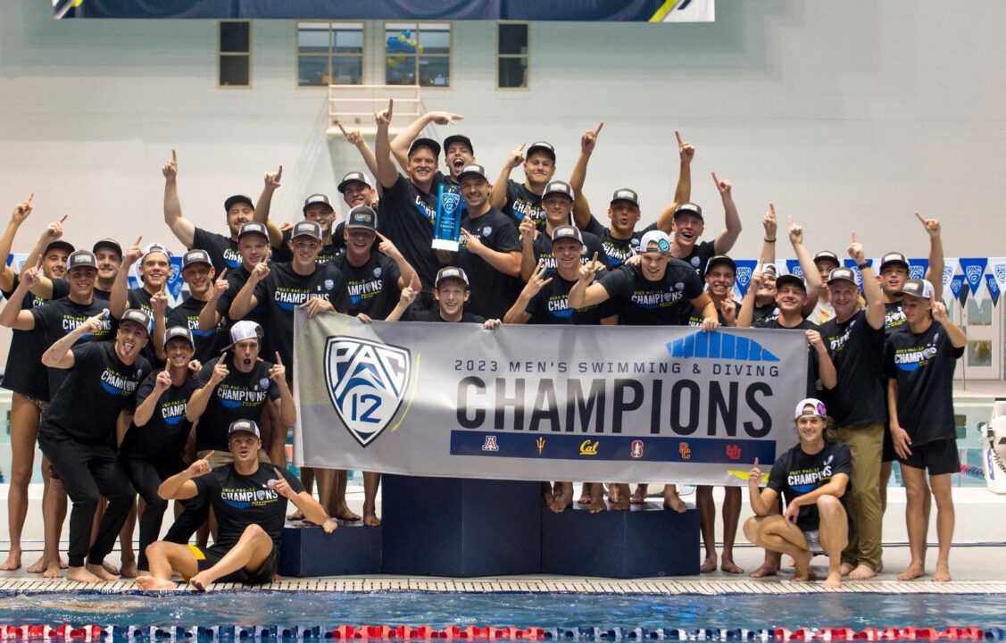 Leon Marchand Leads Arizona State Men to First Pac-12 Title in Program History