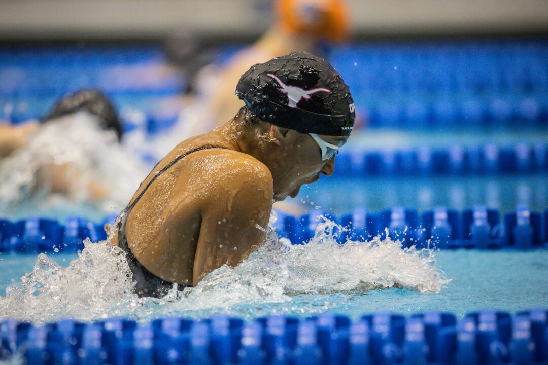 LIVEBARN Race of the Week: Relive the Women’s 100 BR Showdown from 2022 UVA v. Texas Dual