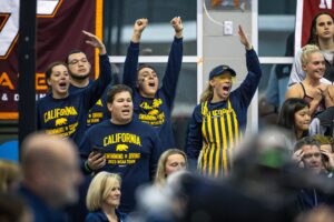 Cal Cheering By Jack Spitser A53I1077 Campeonatos de la NCAA de la División I femenina de 2023: Night 2 Photo Vault