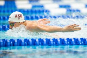 LIVEBARN Race of the Week: Leon Marchand Resets 100 Butterfly ASU Record (44.66)