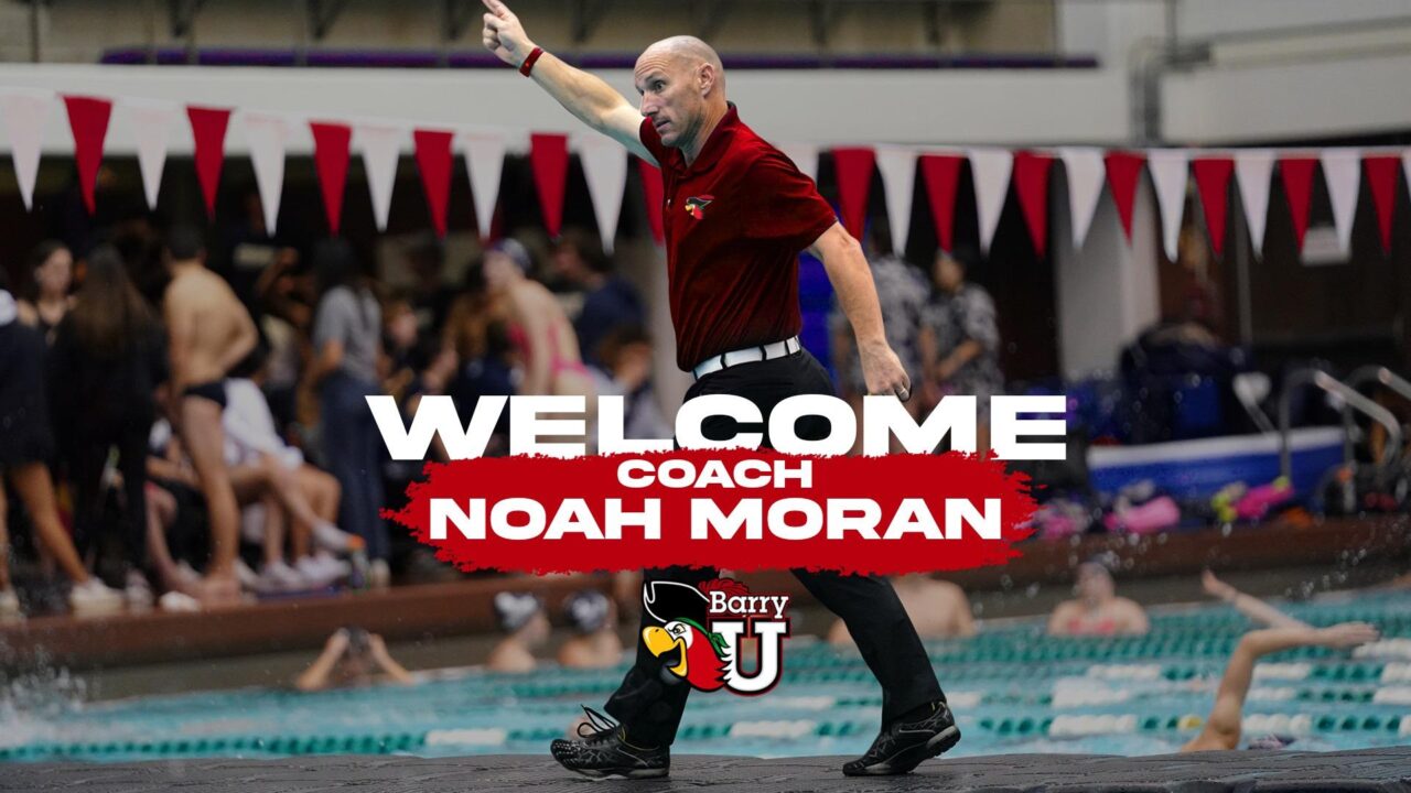 Noah Moran Named First Swim Coach For New Programs At Barry University
