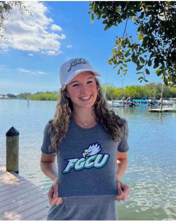 Breaststroke Specialist Grace Ward Commits to FGCU for Fall of 2023