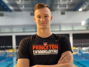 Freshman Patrick Dinu Cracks Princeton Record with 42.51 100 FR in Meet with Brown & Dartmouth