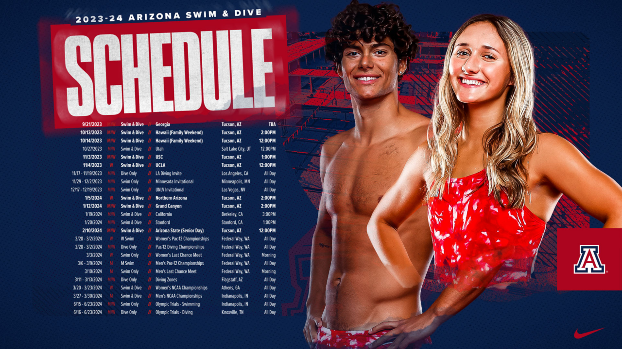 Arizona Swim & Dive Announces 2023-24 Meet Schedule