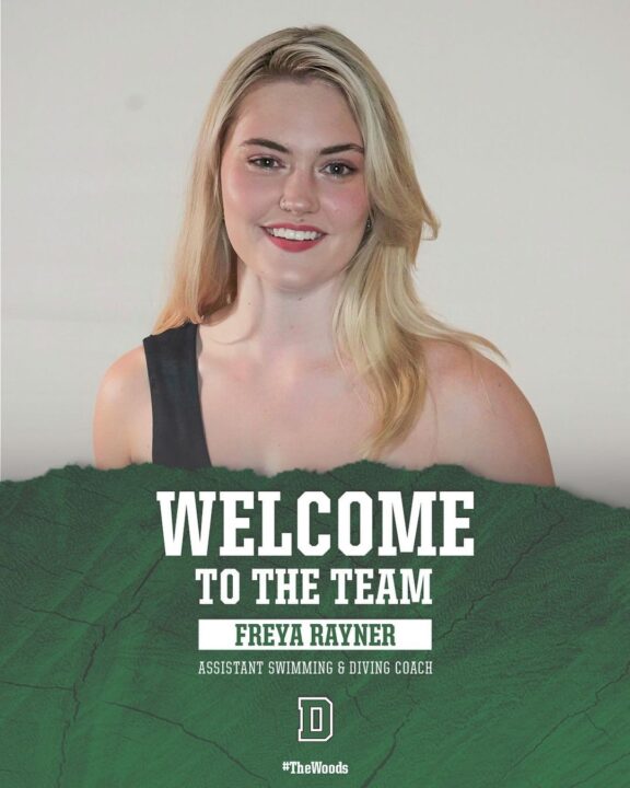 Dartmouth Names Freya Rayner As Assistant Swimming and Diving Coach