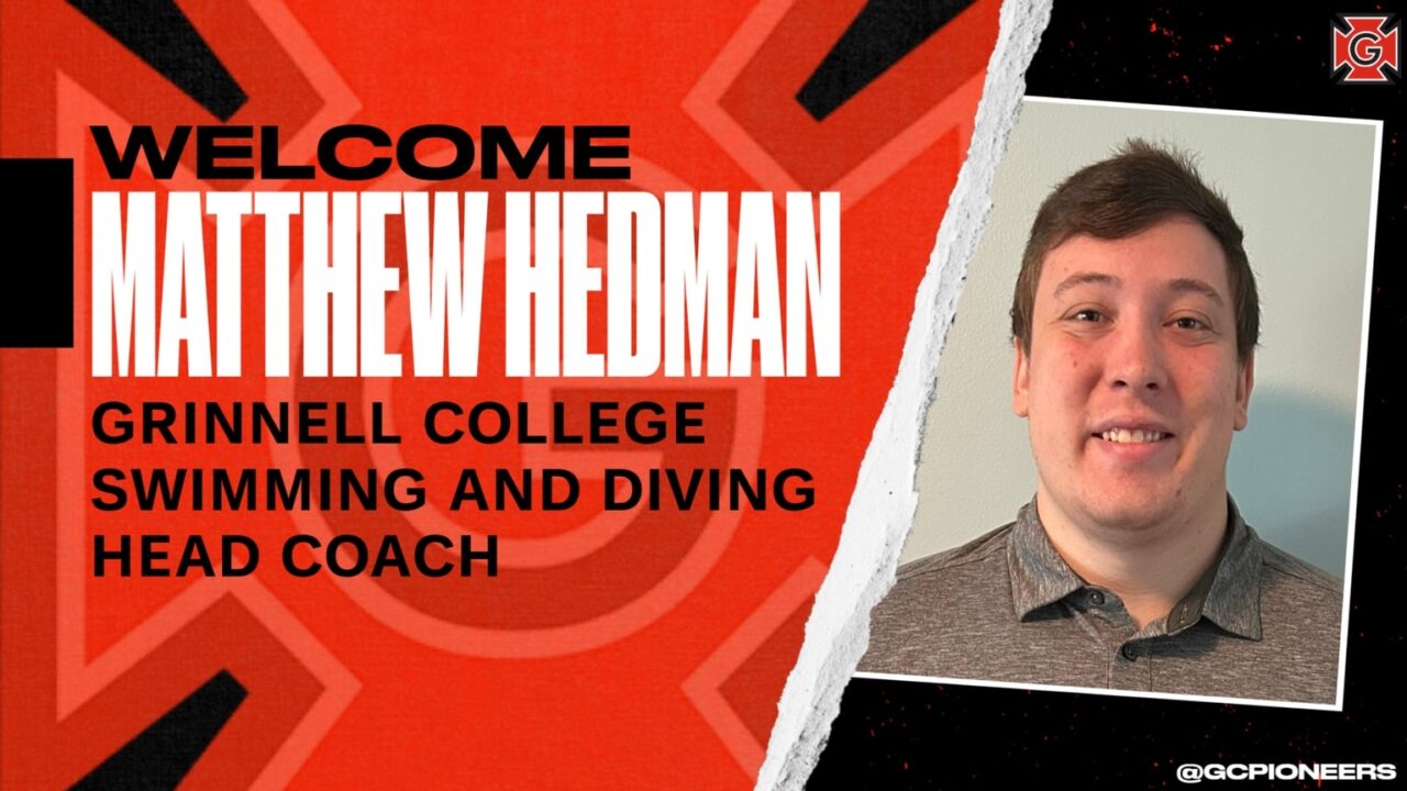 Grinnell College Hires Matthew Hedman to Replace Longtime Coach Erin Hurley