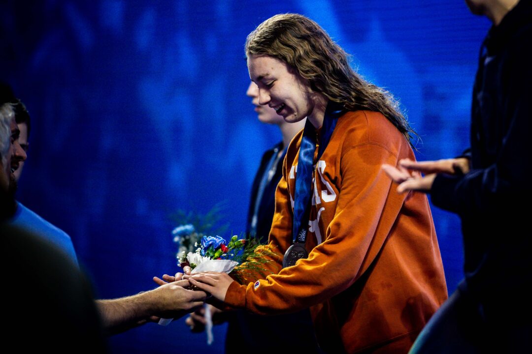 Jillian Cox Swims Lifetime Best 9:24.83 1000 Freestyle As Texas Earn Win Over Georgia