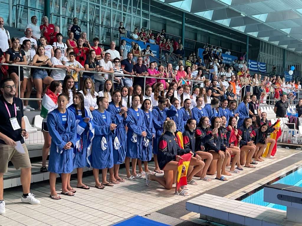 España ganó el oro en el Campeonato de Europa Femenino Sub-15 de Waterpolo de 2023