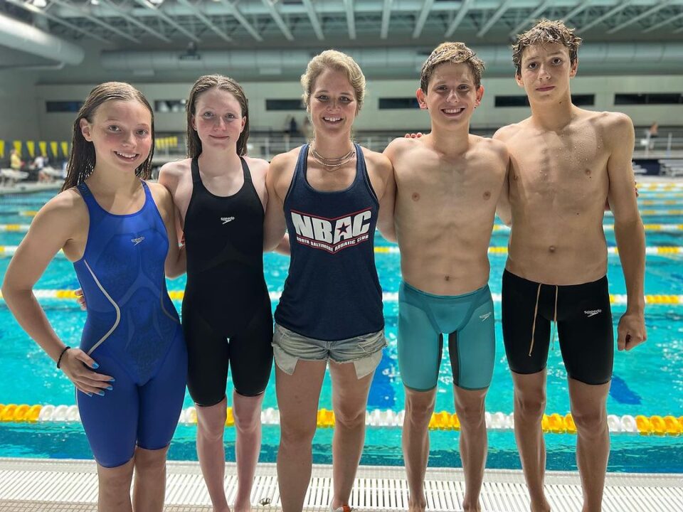 NBAC 13-14s Break National Age Group Record in Mixed 400 Medley Relay