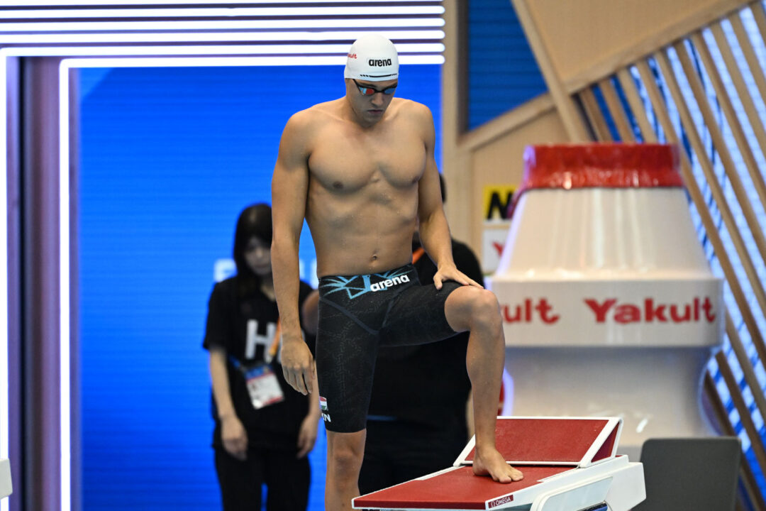 Nandor Nemeth Breaks His Own Hungarian Record in the 100 Free to Close Euros 2023